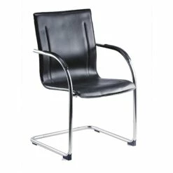 Guest Leather Effect Visitor Chair