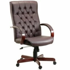 Warwick Traditional Leather Faced Manager Chair