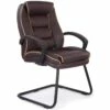 Rome Leather Faced Visitor Chair