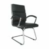Formosa Enviro Leather Cantilever Chair Black
