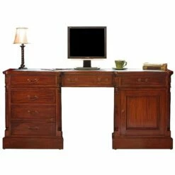 Argento Solid Mahogany Executive Computer Desk