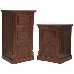 Argento Solid Mahogany Filing Cabinets