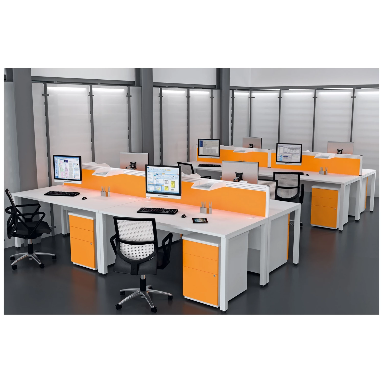 Presence Colour Mobile Pedestals 2 Presence Colour Mobile Pedestals - Image 2