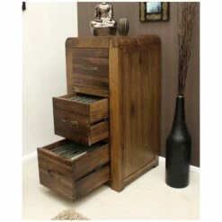 Hampshire Solid Walnut Filing Cabinets -Office Furniture Sales 2024 020328