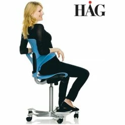 HAG Capisco Puls 8020 Chair Red -Office Furniture Sales 2024 022899