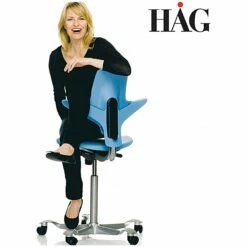 HAG Capisco Puls 8020 Chair Red -Office Furniture Sales 2024 022902