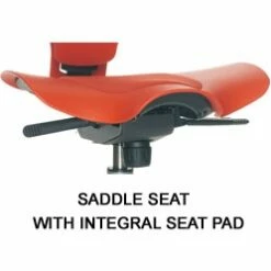 HAG Capisco Puls 8020 Chair Red -Office Furniture Sales 2024 022903