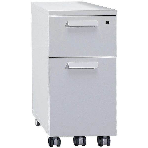 DNA Narrow Mobile 2 Drawer Pedestal 1 DNA Narrow Mobile 2 Drawer Pedestal