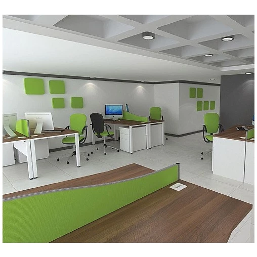 Presence Narrow Desk High Pedestals 1 Presence Narrow Desk High Pedestals