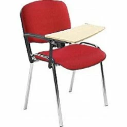 Swift Chrome Frame Conference Chairs With Wooden Writing Tablet (4 Pack) -Office Furniture Sales 2024 029168