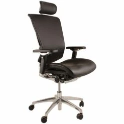 Nefil Ergonomic Leather Office Chair (With Headrest)