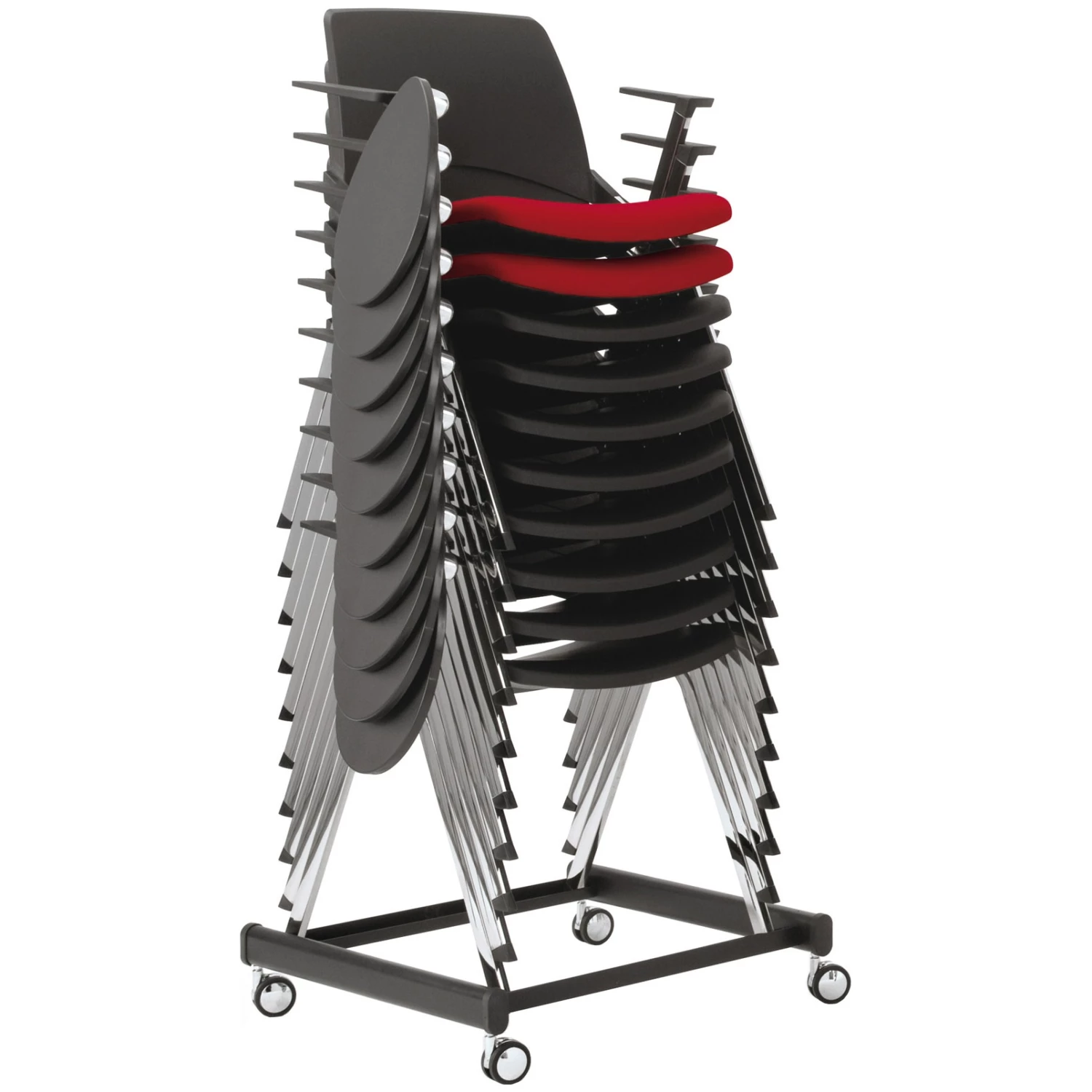 Pledge La Kendo Upholstered Stackable 4 Leg Conference Chair With Arms 2 Pledge La Kendo Upholstered Stackable 4 Leg Conference Chair With Arms - Image 2