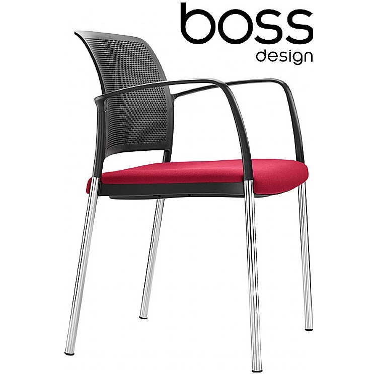 Boss Design Mars 4-Leg Visitor Chair 1 Boss Design Mars 4-Leg Visitor Chair