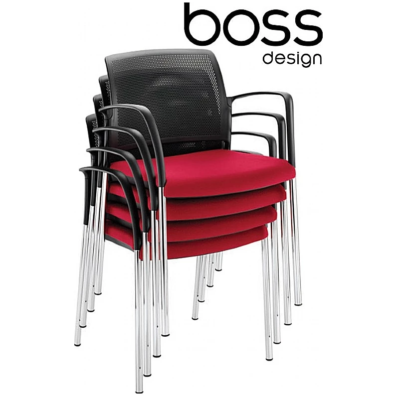 Boss Design Mars 4-Leg Visitor Chair 4 Boss Design Mars 4-Leg Visitor Chair - Image 4