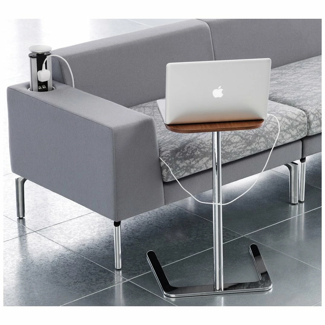 Boss Design Flamingo Chrome Veneer Laptop Table 3 Boss Design Flamingo Chrome Veneer Laptop Table - Image 3