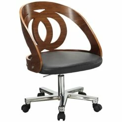 Spectrum Walnut Real Wood Veneer Office Chair