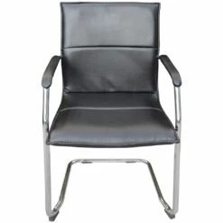 Essence Leather Faced Visitor Chairs - Pack Of 2 -Office Furniture Sales 2024 060773