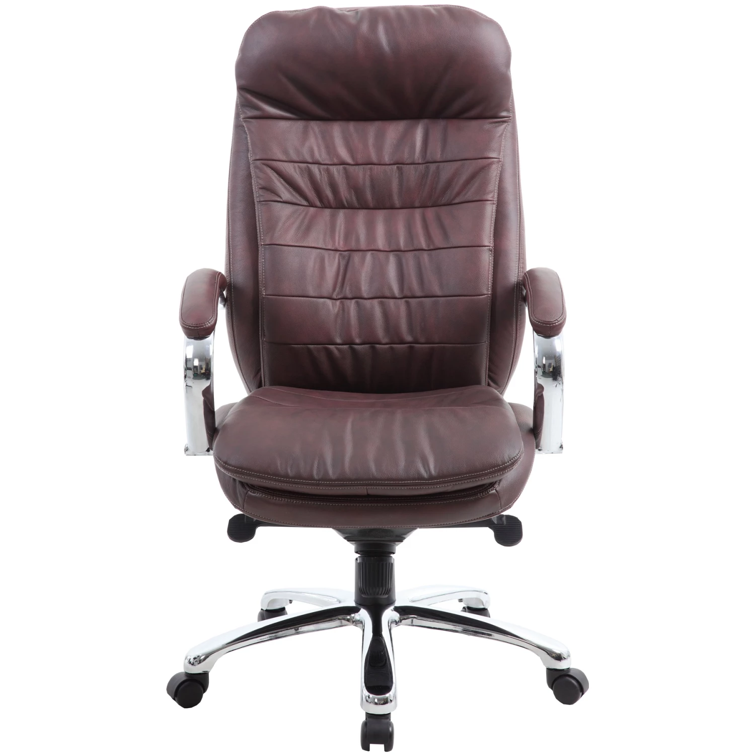 Siena Leather Executive Office Chair Brown 2 Siena Leather Executive Office Chair Brown - Image 2