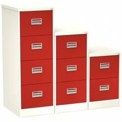 Silverline Two Tone Midi Filing Cabinets -Office Furniture Sales 2024 070760