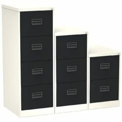 Silverline Two Tone Midi Filing Cabinets