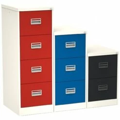Silverline Two Tone Midi Filing Cabinets -Office Furniture Sales 2024 070766
