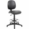 Comfort Leather Faced Draughtsman Chair