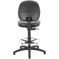 Comfort Leather Faced Draughtsman Chair -Office Furniture Sales 2024 070787