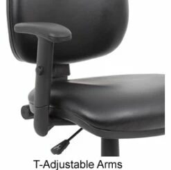 Comfort Leather Faced Draughtsman Chair -Office Furniture Sales 2024 071464