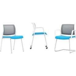 Pledge Kind Mesh Back White 4 Leg Conference Chair -Office Furniture Sales 2024 071897