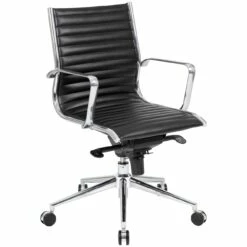 Abbey Medium Back Leather Office Chairs