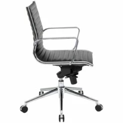 Abbey Medium Back Leather Office Chairs -Office Furniture Sales 2024 072223