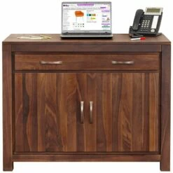 Fernhurst Solid Walnut Hidden Home Office Desk
