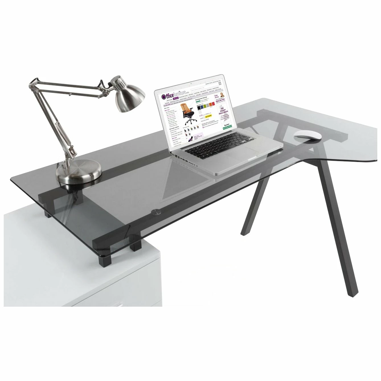 Arctic Ergo Glass Computer Desk 3 Arctic Ergo Glass Computer Desk - Image 3