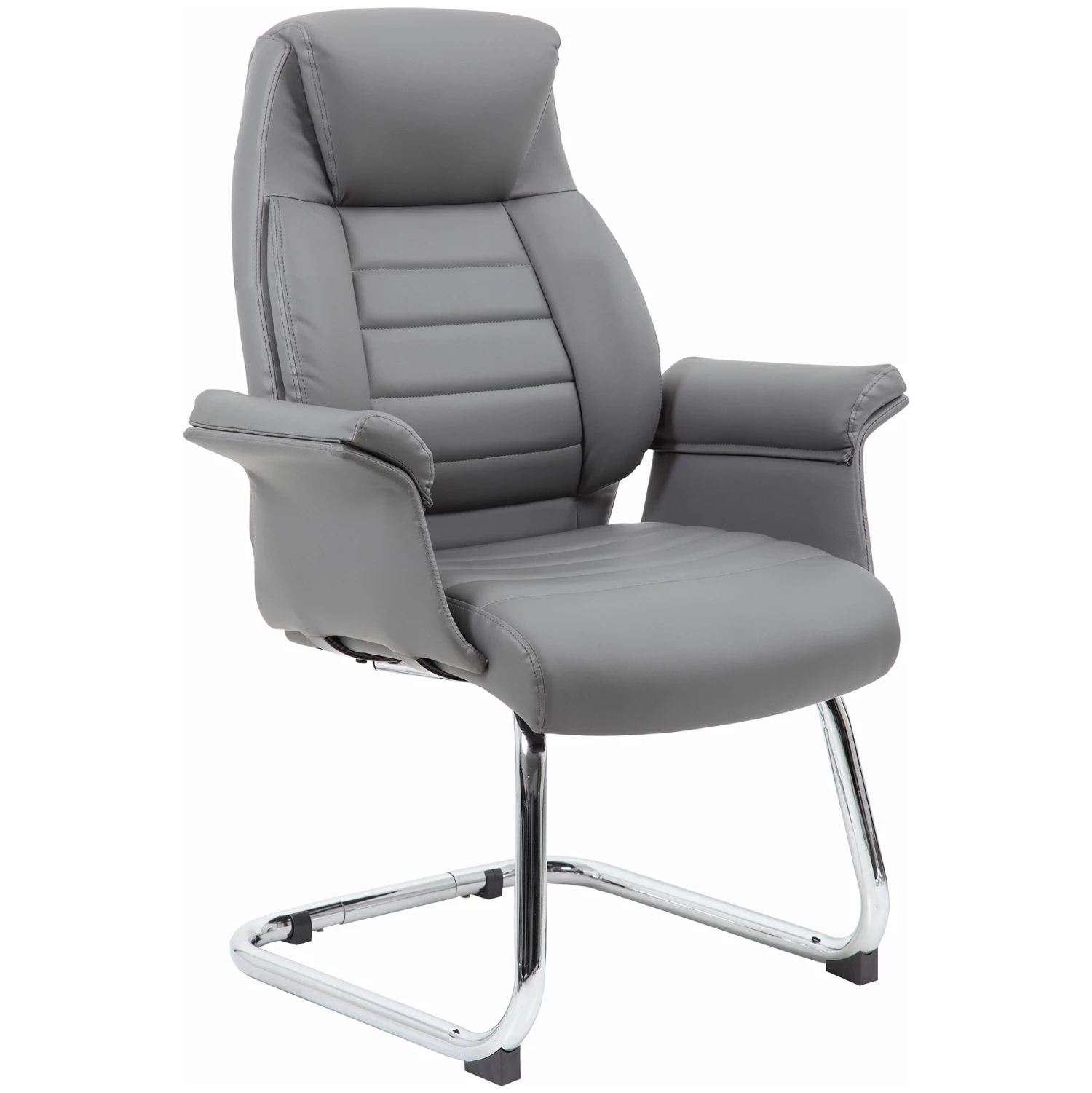 Jersey Executive Leather Faced Office Visitor Armchairs 1 Jersey Executive Leather Faced Office Visitor Armchairs