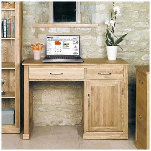 Cavalli Solid Oak Compact Computer Desk 2 Cavalli Solid Oak Compact Computer Desk - Image 2