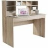 Scandi Oak Laptop Computer Desk