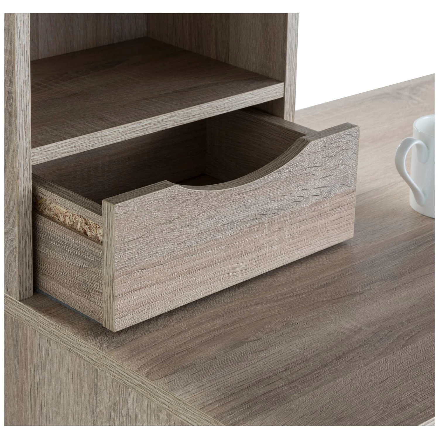 Scandi Oak Laptop Computer Desk 5 Scandi Oak Laptop Computer Desk - Image 5