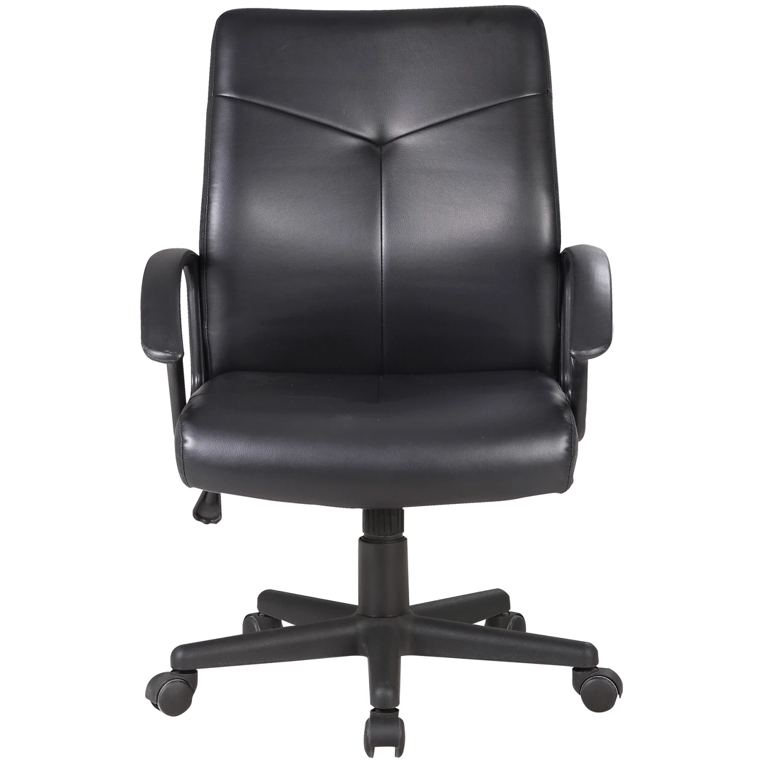 Adept Medium Back Leather Faced Office Chair 2 Adept Medium Back Leather Faced Office Chair - Image 2