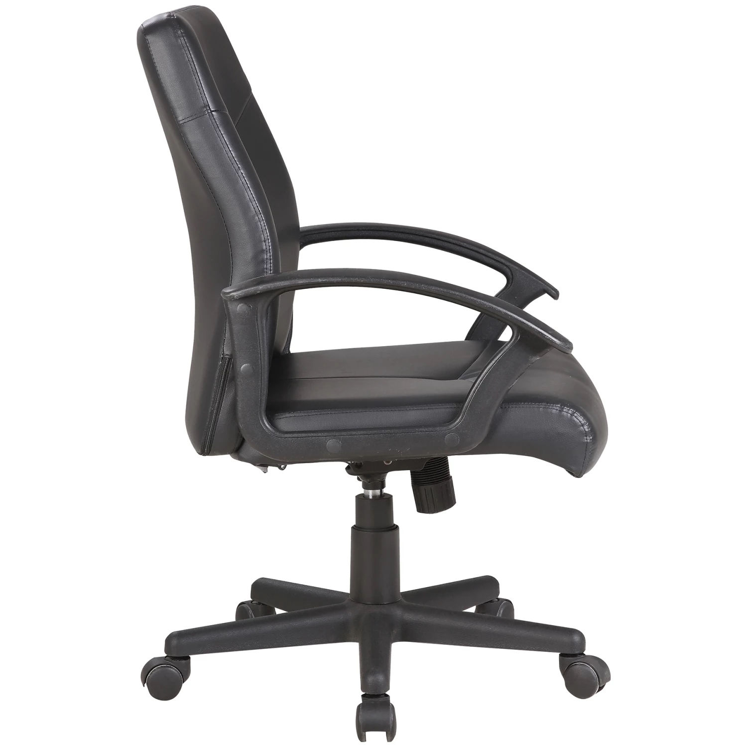 Adept Medium Back Leather Faced Office Chair 3 Adept Medium Back Leather Faced Office Chair - Image 3
