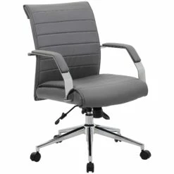 Identity Medium Back Leather Manager Chair