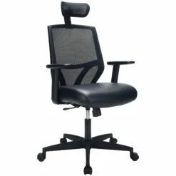 Impact Mesh Office Chair With Pocket Sprung Leather Seat -Office Furniture Sales 2024 084963