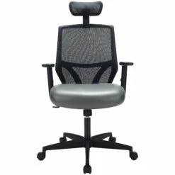 Impact Mesh Office Chair With Pocket Sprung Leather Seat -Office Furniture Sales 2024 085126