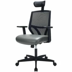 Impact Mesh Office Chair With Pocket Sprung Leather Seat -Office Furniture Sales 2024 085132