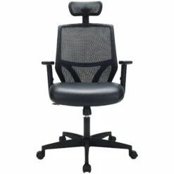 Impact Mesh Office Chair With Pocket Sprung Leather Seat -Office Furniture Sales 2024 085136