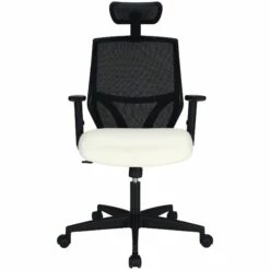 Impact Mesh Office Chair With Pocket Sprung Leather Seat -Office Furniture Sales 2024 085143