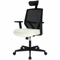 Impact Mesh Office Chair With Pocket Sprung Leather Seat -Office Furniture Sales 2024 085148