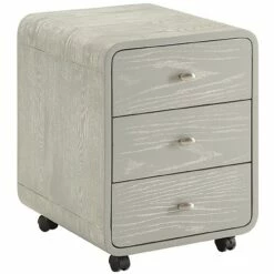 Spectrum Grey Real Wood Veneer Pedestal