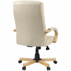 Farnham Executive Cream Leather Manager Chair -Office Furniture Sales 2024 085513