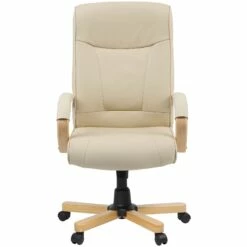 Farnham Executive Cream Leather Manager Chair -Office Furniture Sales 2024 085514