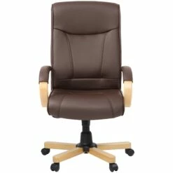 Farnham Executive Brown Leather Manager Chair -Office Furniture Sales 2024 085526